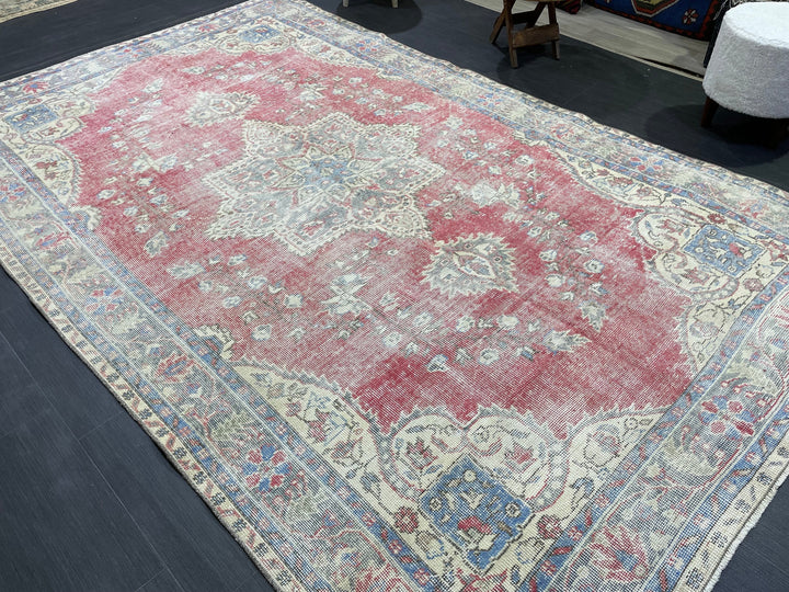 Turkish Runner Rug 5' 10" x 9' 6" Hand-Knotted