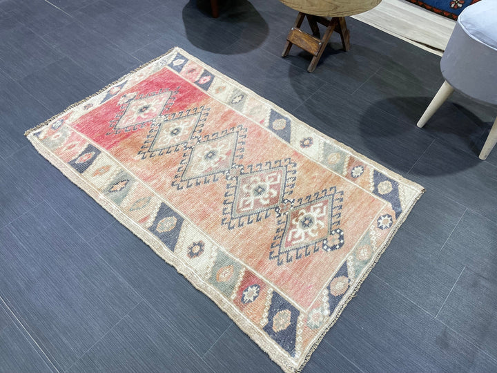 Blue Turkish Oushak Rug 2' 6" x 4' 2" Hand-Knotted | No. WR53130