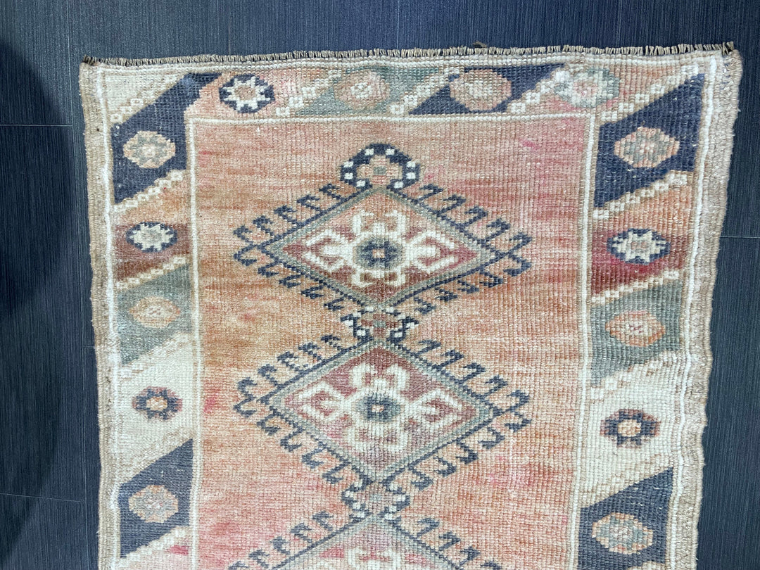 Blue Turkish Oushak Rug 2' 6" x 4' 2" Hand-Knotted | No. WR53130