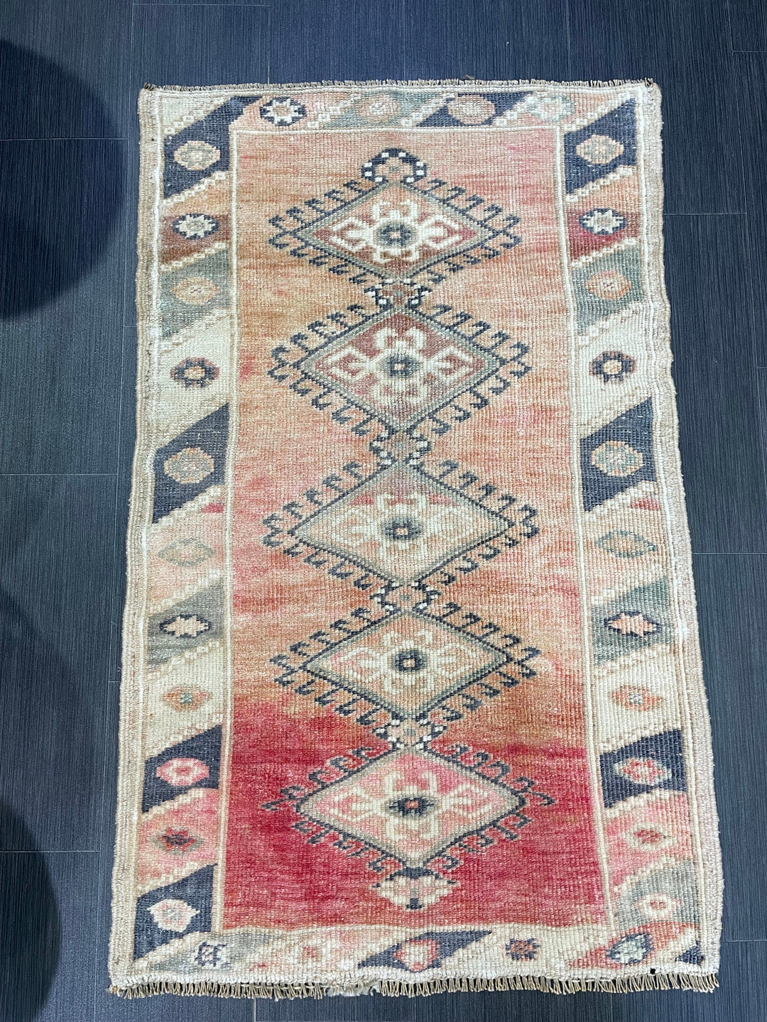 Blue Turkish Oushak Rug 2' 6" x 4' 2" Hand-Knotted | No. WR53130