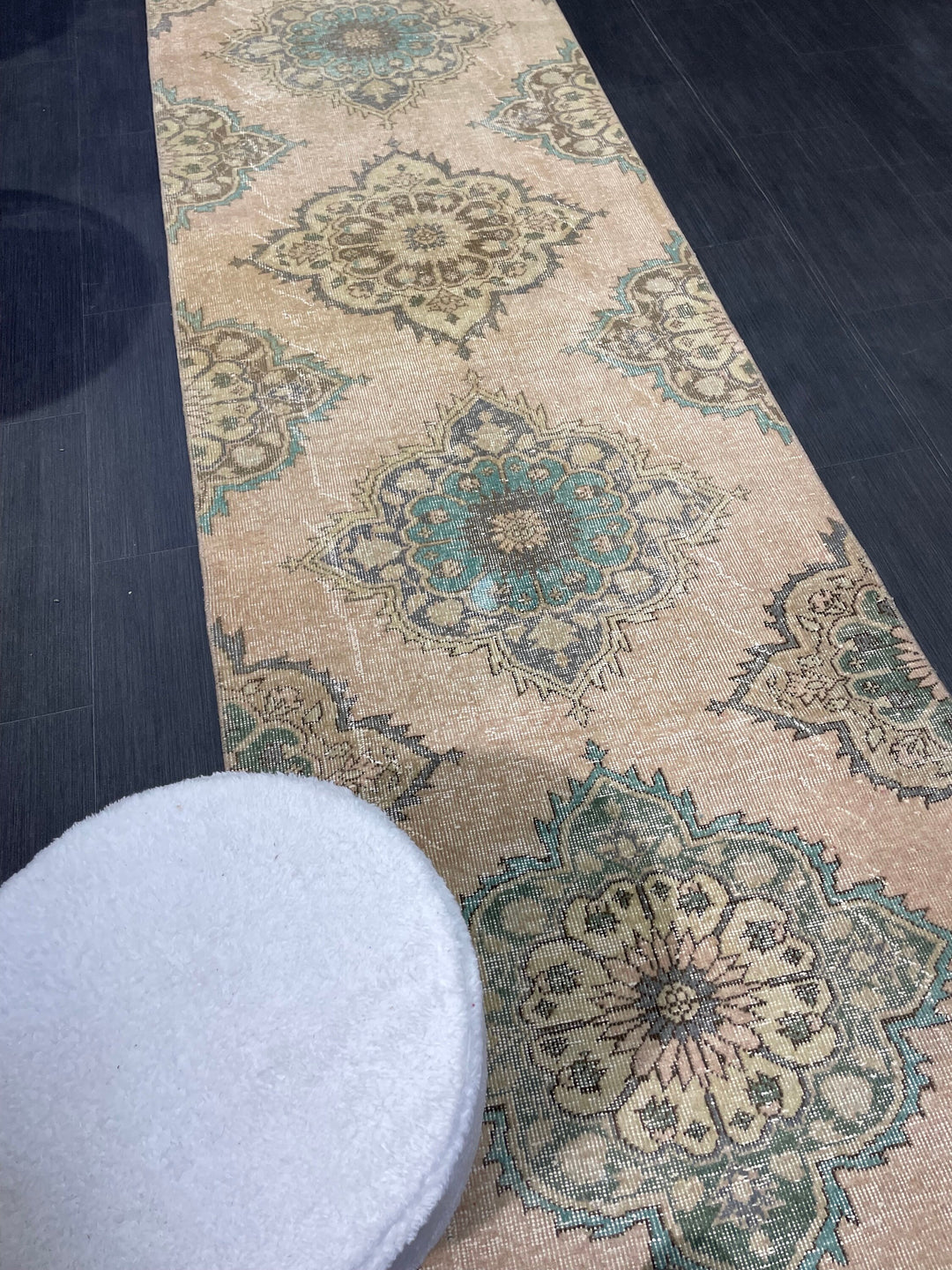 Rust Turkish Runner Rug 2' 10" x 12' 2" Hand-Knotted view 9