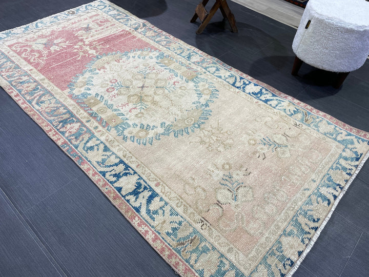 Rust Turkish Runner Rug 3' 3" x 6' 4" Hand-Knotted