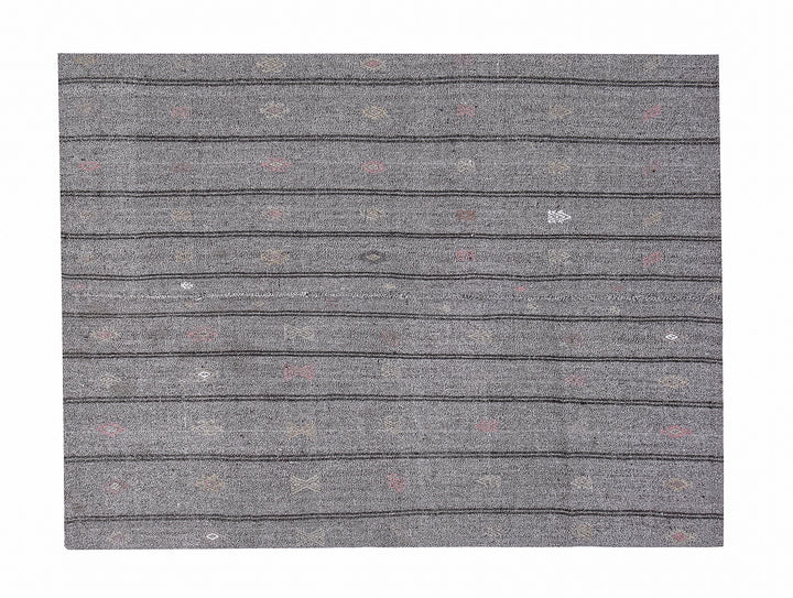 Gray Kilim Rug 6' 1" x 7' 2" | No. VR12592