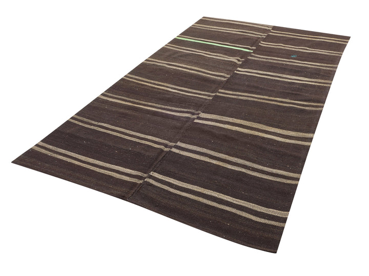 Brown Kilim Rug 5' 10" x 10' | No. VR58498
