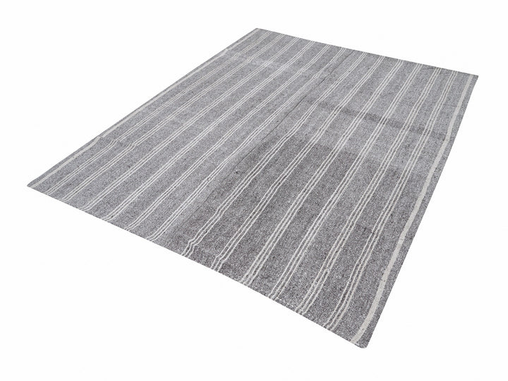 Gray Kilim Rug 6' 4" x 7' 11" | No. VR38013