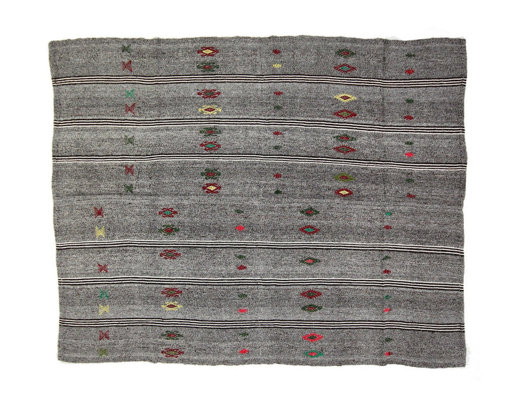 Gray Kilim Rug 6' 5" x 8' | No. VR98727