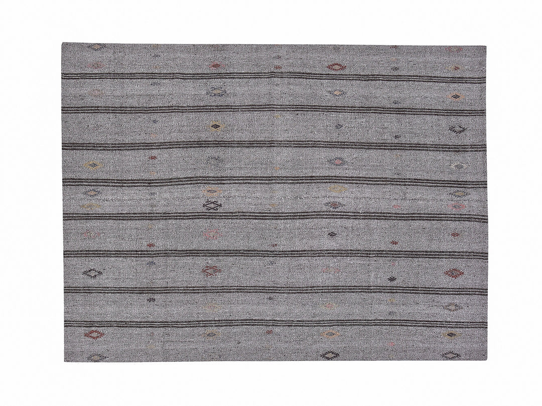 Gray Kilim Rug 6' 4" x 7' 2" | No. VR33773