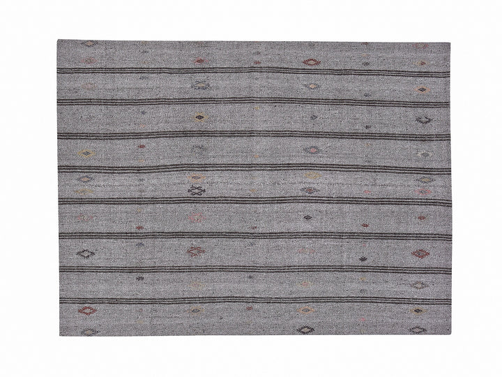 Gray Kilim Rug 6' 4" x 7' 2" | No. VR33773