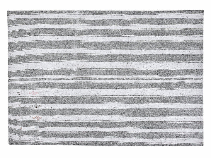 Gray Kilim Rug 6' 8" x 7' 8" | No. VR58928
