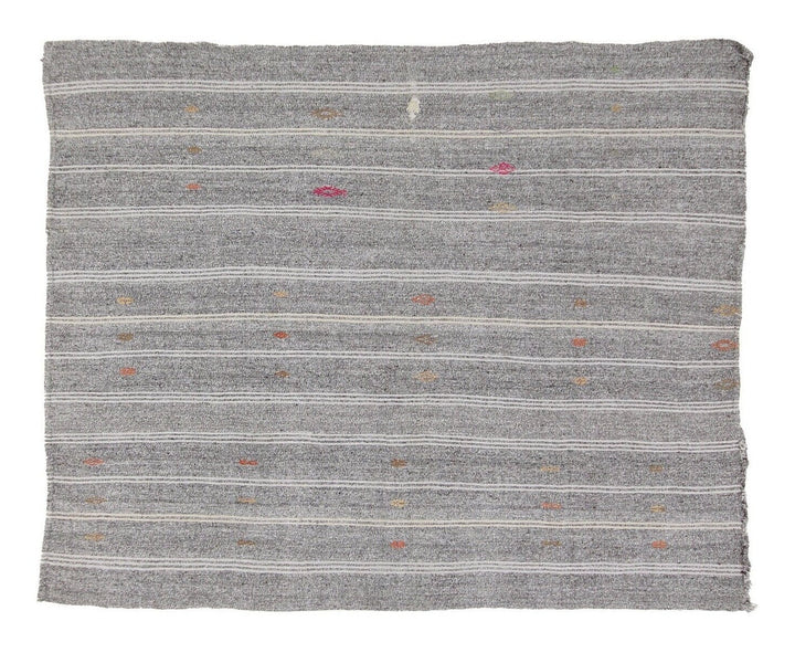 Gray Kilim Rug 7' 1" x 8' 4" | No. VR78175