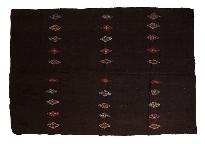 Brown Kilim Rug 7' 5" x 10' 7" | No. VR72532