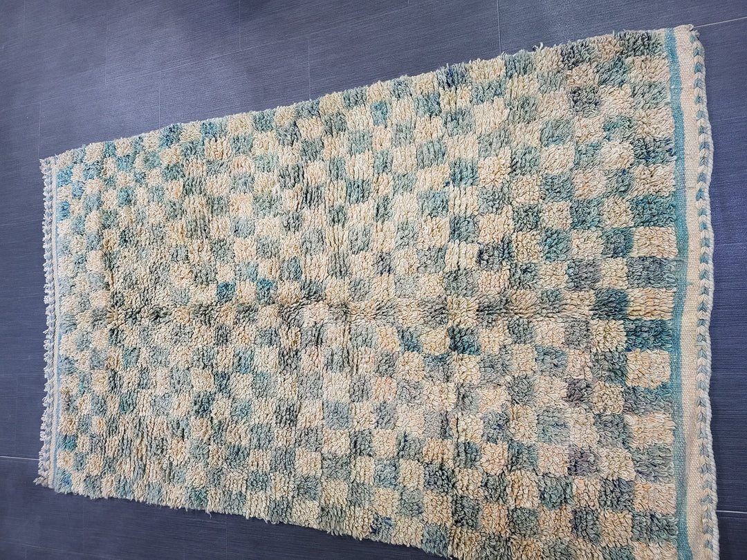 Tan Turkish Vintage Rug 3' 8" x 5' 10" Hand-Knotted view