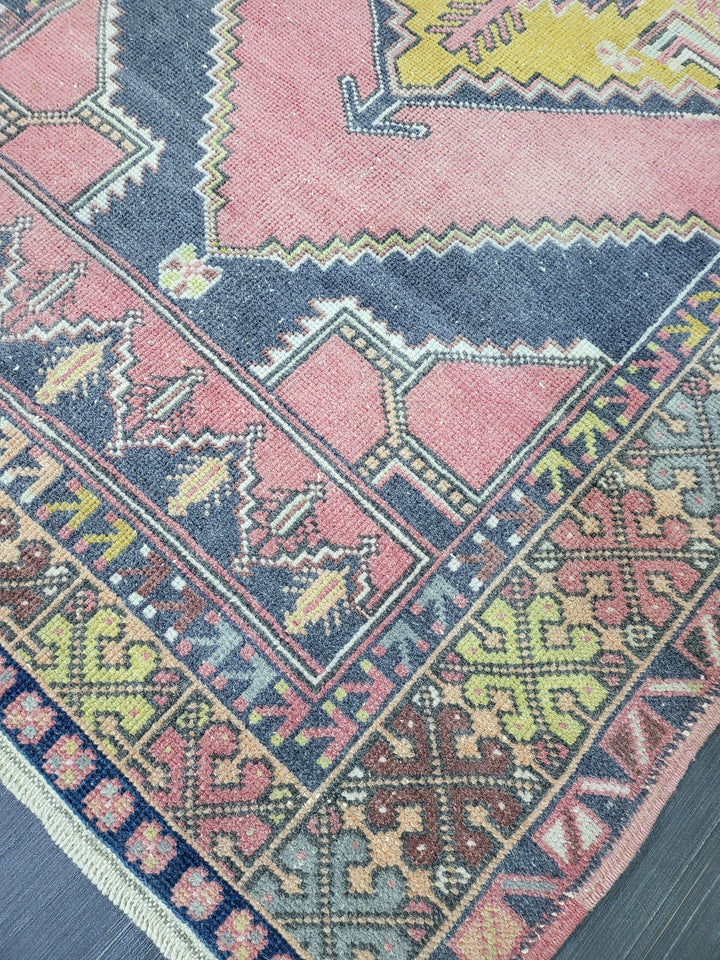 Rust Turkish Oushak Rug 3' 6" x 5' 11" Hand-Knotted field