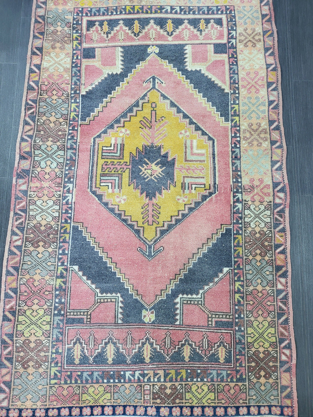 Rust Turkish Oushak Rug 3' 6" x 5' 11" Hand-Knotted view 9