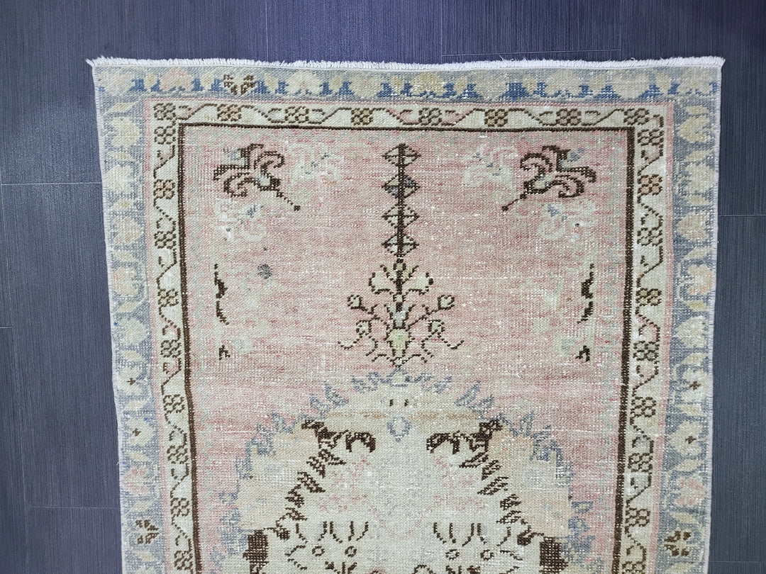 Rust Turkish Oushak Rug 2'11" x 5'10" Hand-Knotted view