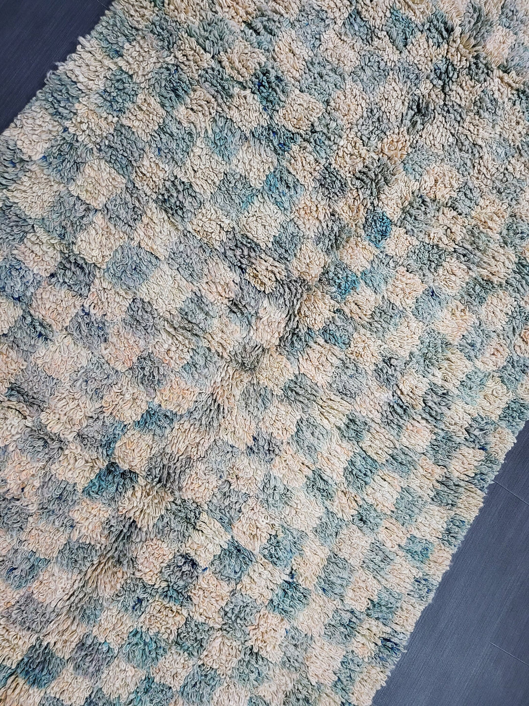 Tan Turkish Vintage Rug 3' 8" x 5' 10" Hand-Knotted field