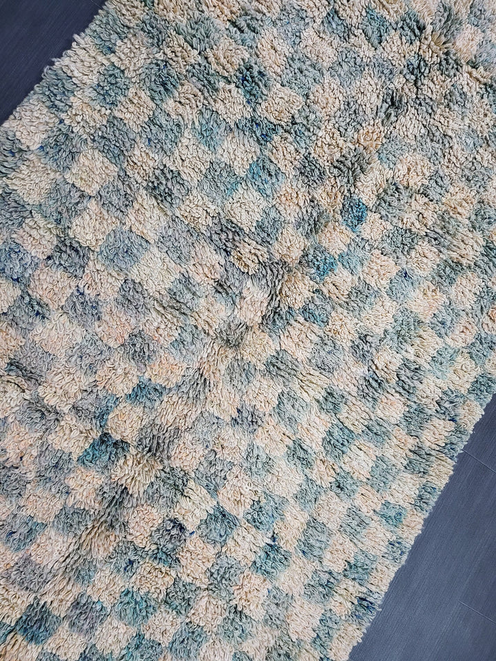 Tan Turkish Vintage Rug 3' 8" x 5' 10" Hand-Knotted field