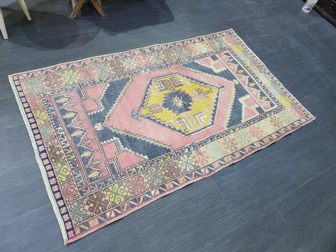 Rust Turkish Oushak Rug 3' 6" x 5' 11" Hand-Knotted view