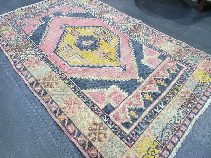 Rust Turkish Oushak Rug 3' 6" x 5' 11" Hand-Knotted