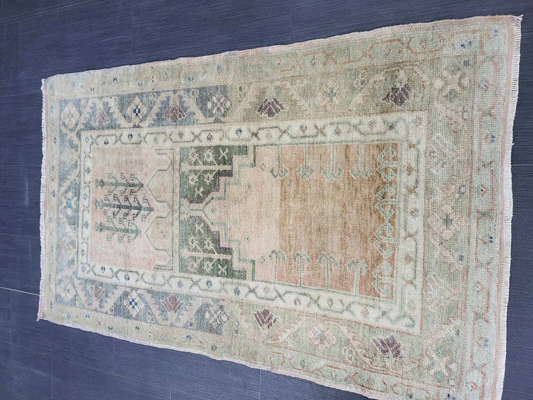 Rust Turkish Runner Rug 2' 9" x 4' 5" Hand-Knotted view