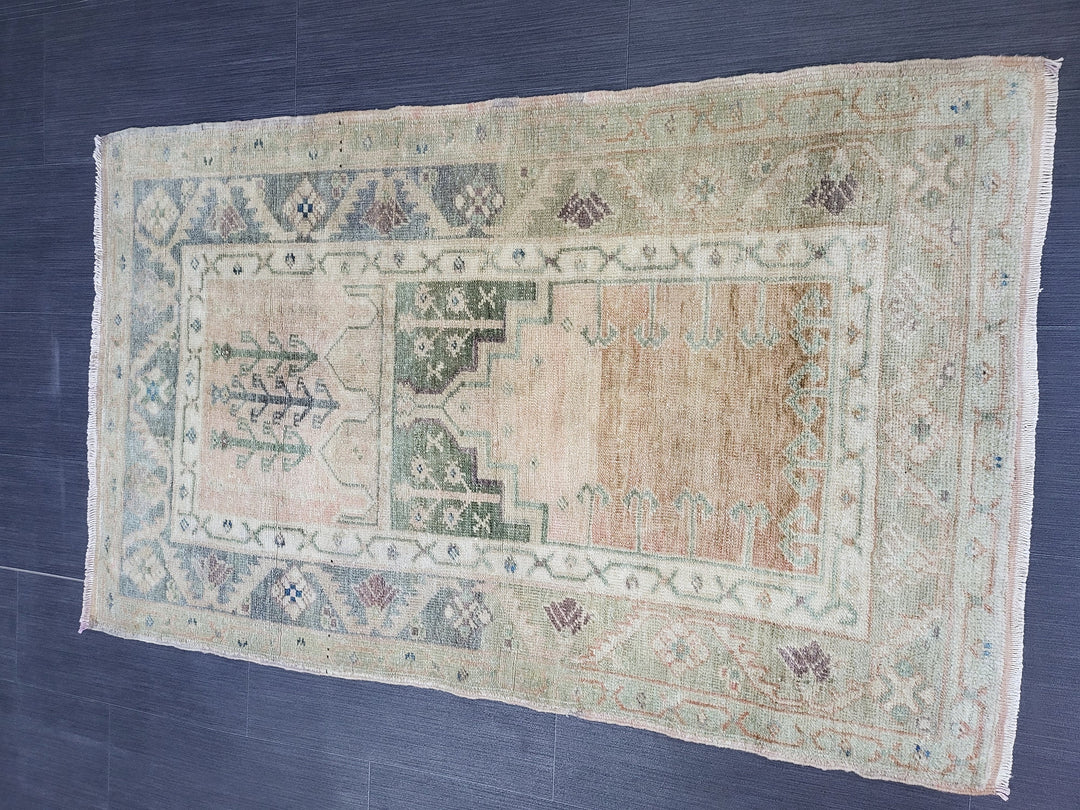 Rust Turkish Runner Rug 2' 9" x 4' 5" Hand-Knotted view 9