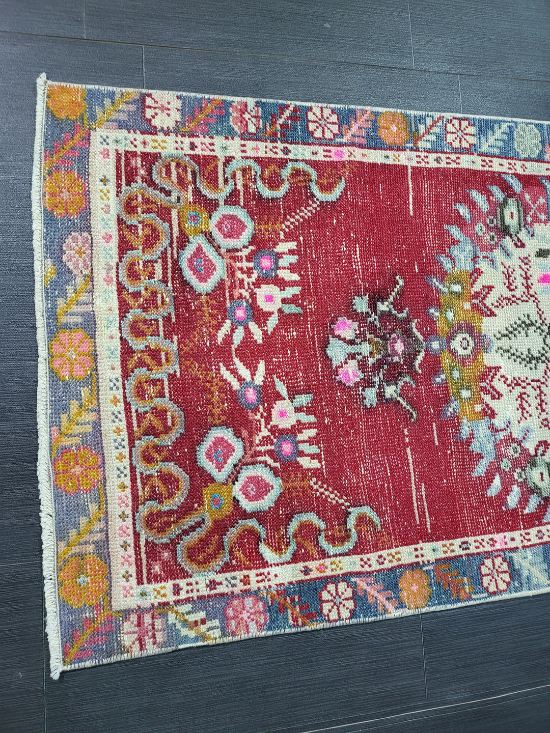 Turkish Oushak Rug 2' 5" x 6' 1" Hand-Knotted field