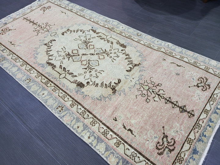 Rust Turkish Oushak Rug 2'11" x 5'10" Hand-Knotted