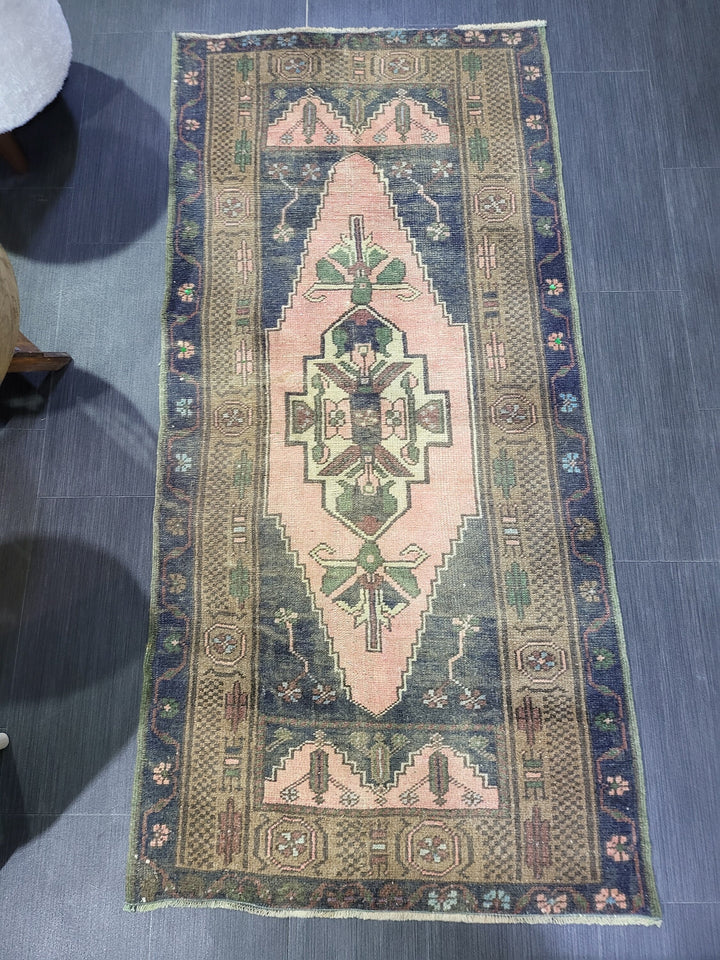 Tan Turkish Runner Rug 2' 6" x 5' 4" Hand-Knotted view