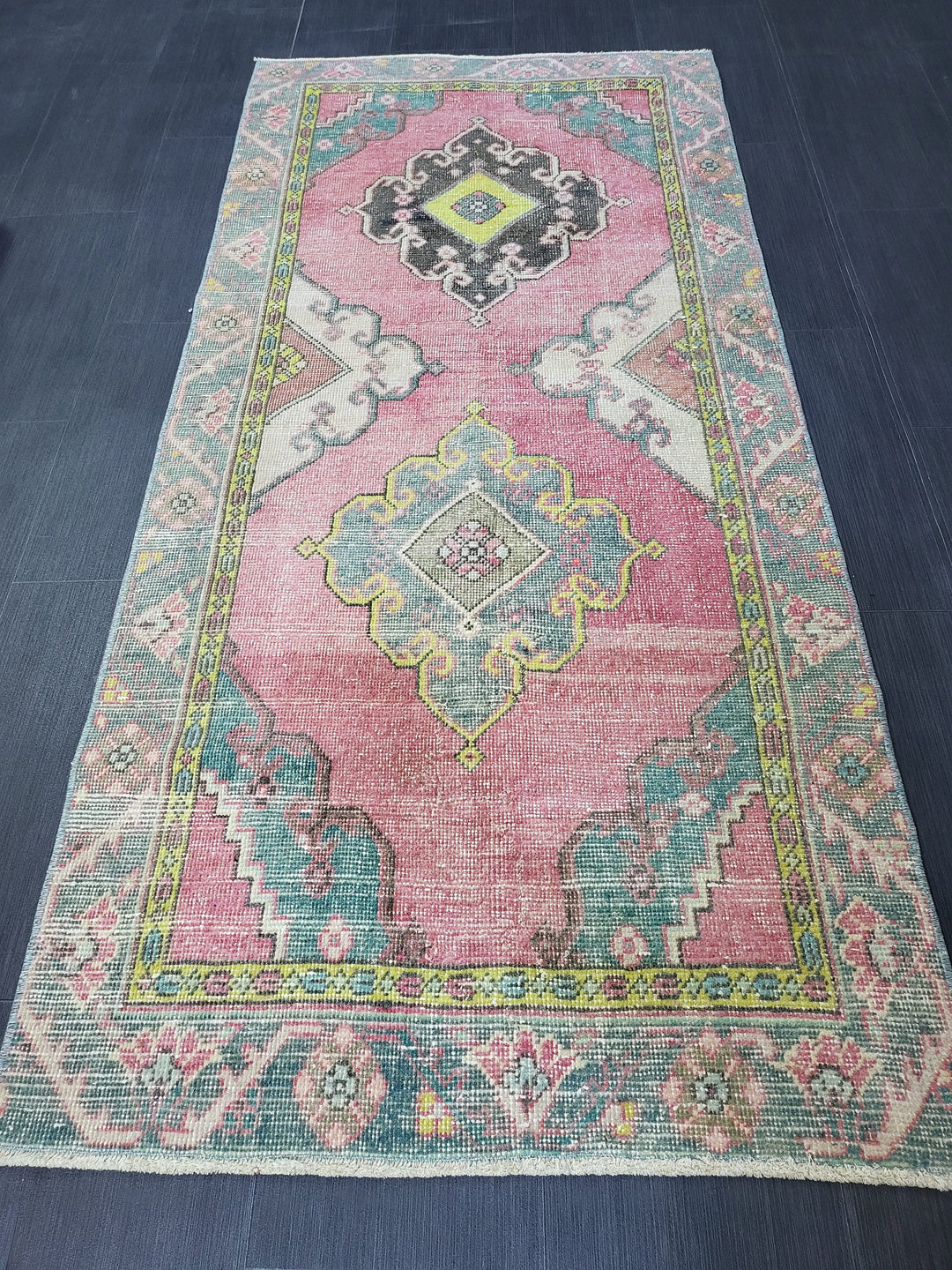 Beige Turkish Runner Rug 2' 11" x 6' 2" Hand-Knotted view
