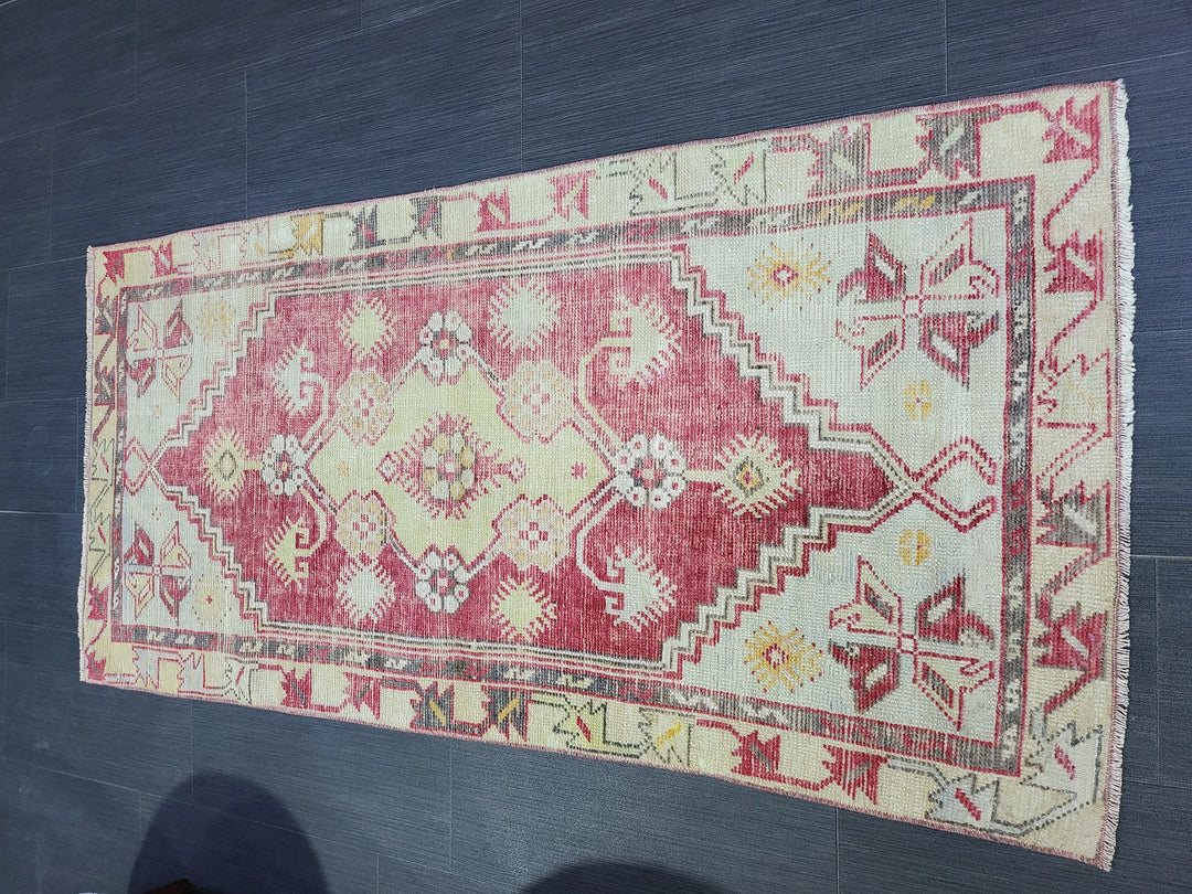 Beige Turkish Runner Rug 2' 5" x 5' Hand-Knotted view