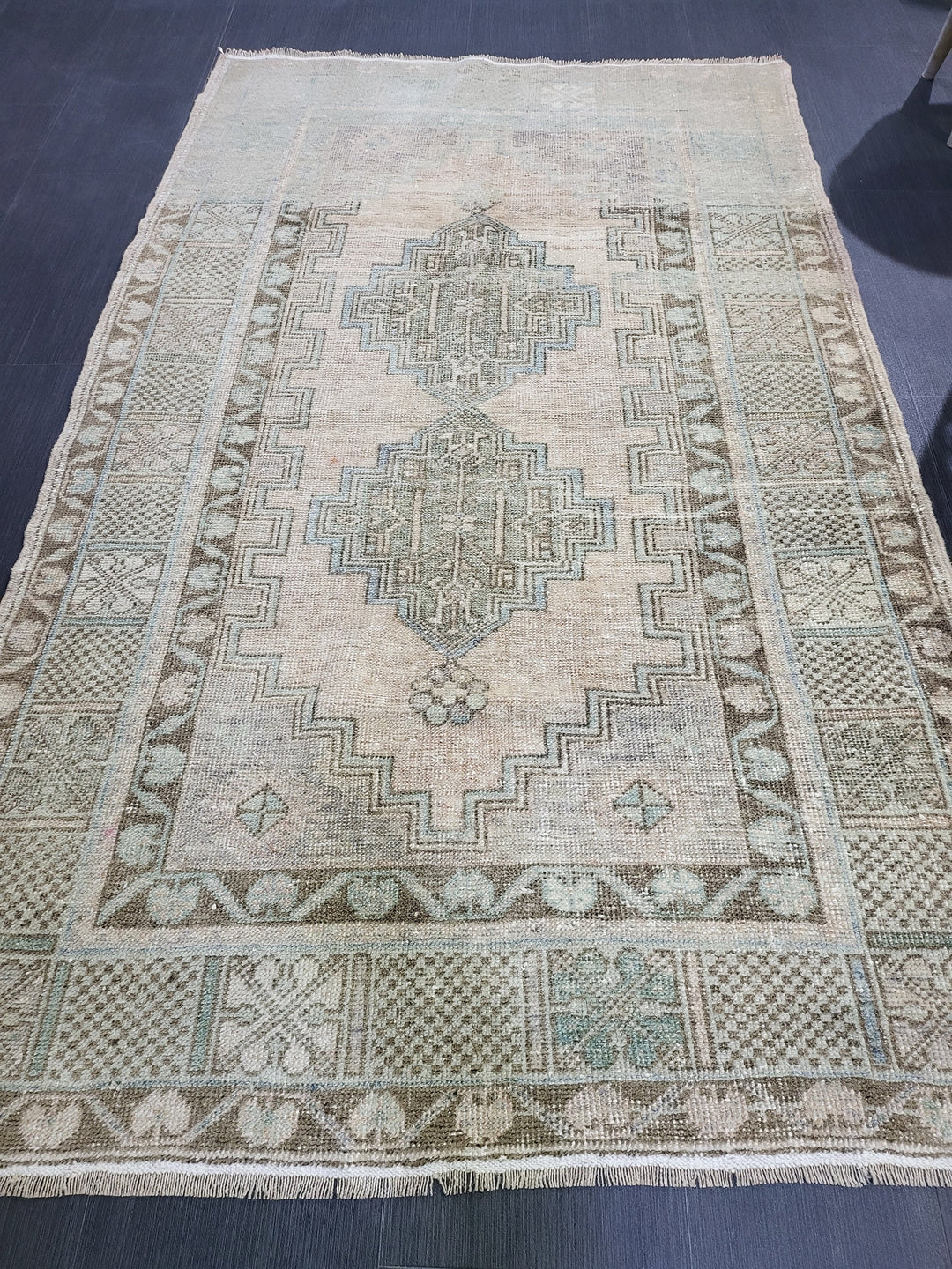 Rust Vintage Turkish Rug 3' 10" x 6' 4" - No. WR47890