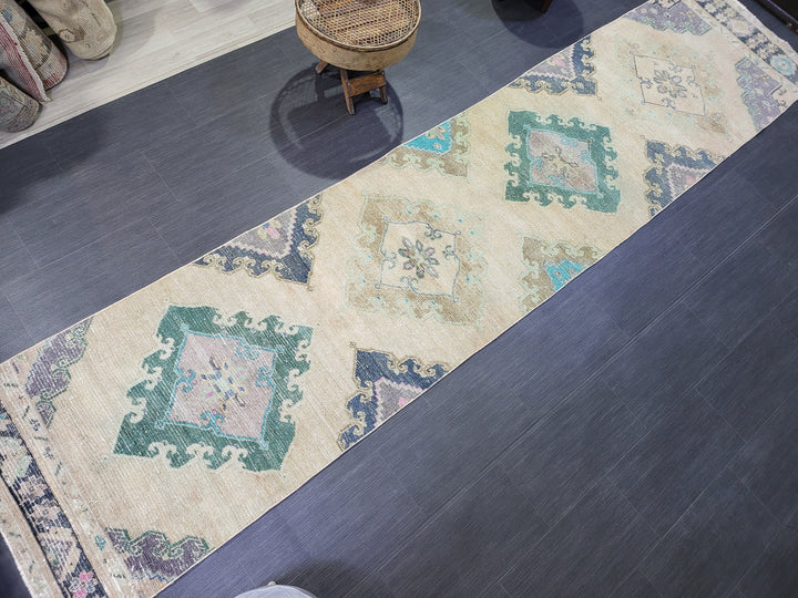 Turkish Runner Rug 2' 10" x 12' 7" Hand-Knotted view 9