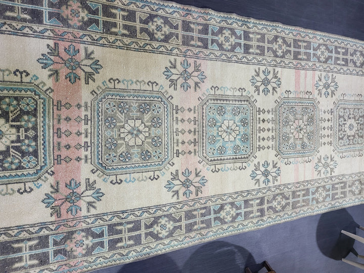Turkish Runner Rug 4' 7" x 11' 6" Hand-Knotted view 9