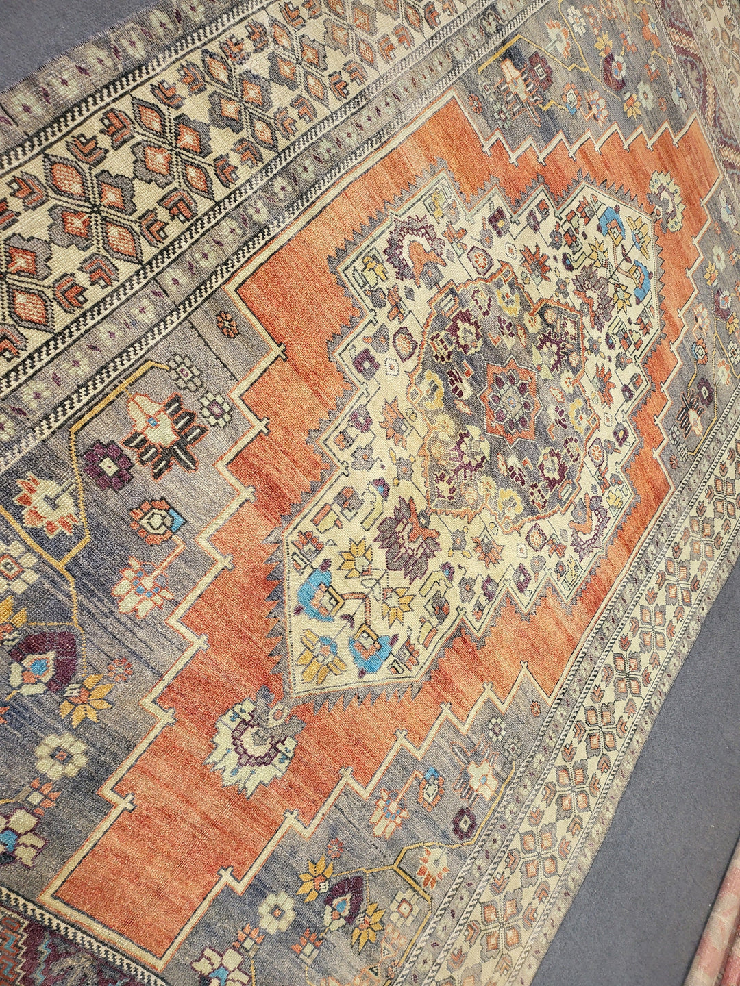 Blue Turkish Oushak Rug 5' 8" x 9' 11" Hand-Knotted | No. WR81970