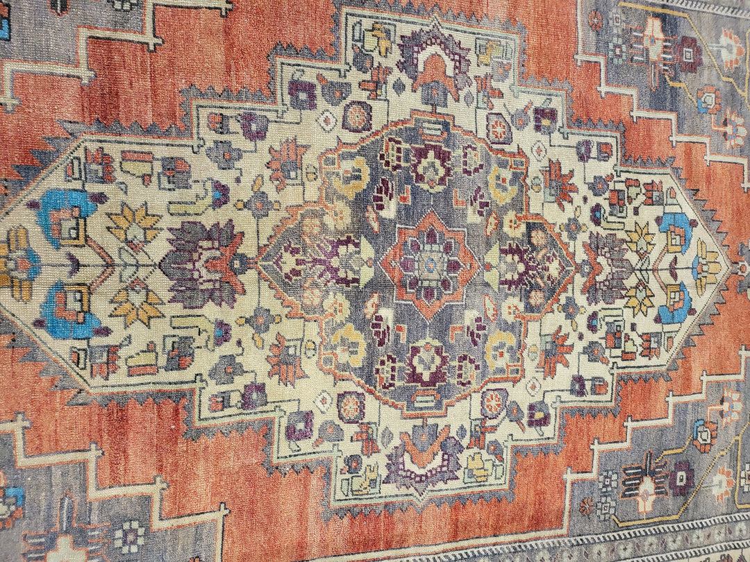 Blue Turkish Oushak Rug 5' 8" x 9' 11" Hand-Knotted | No. WR81970