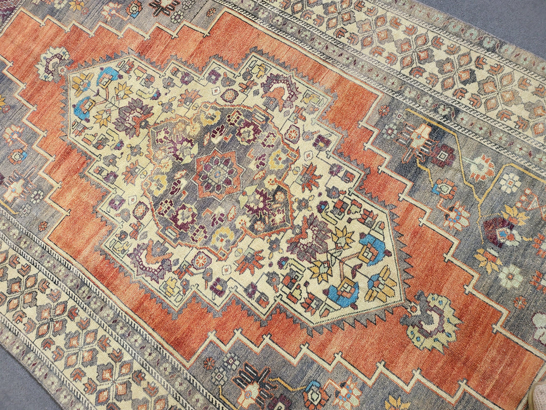 Blue Turkish Oushak Rug 5' 8" x 9' 11" Hand-Knotted | No. WR81970