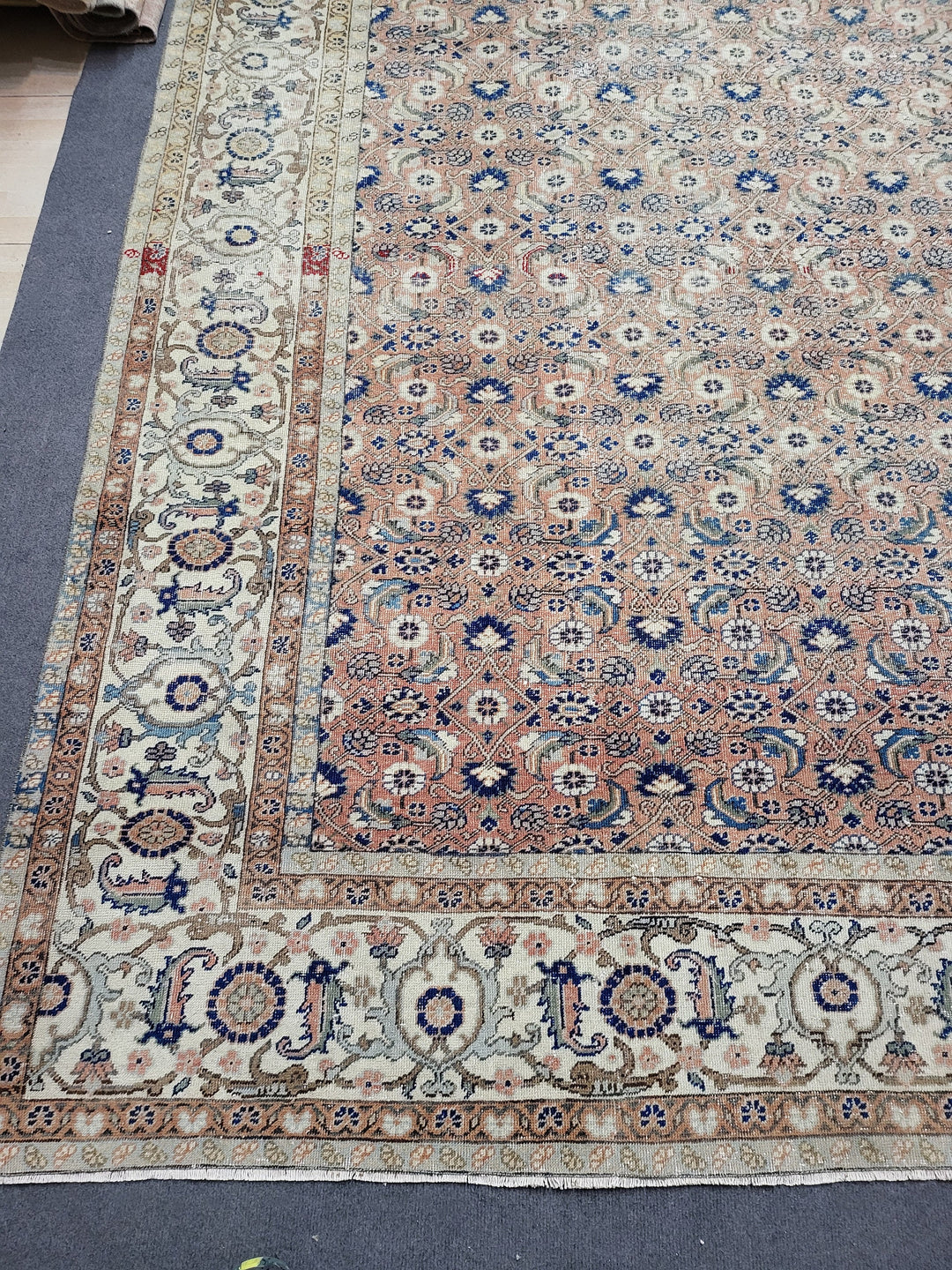 Turkish Oushak Rug 9' 1" x 12' 8" Hand-Knotted view