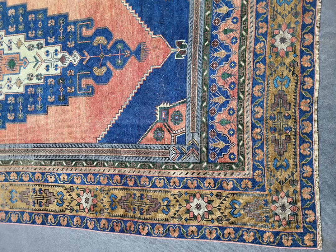 Beige Turkish Runner Rug 5' 7" x 11' Hand-Knotted view 9