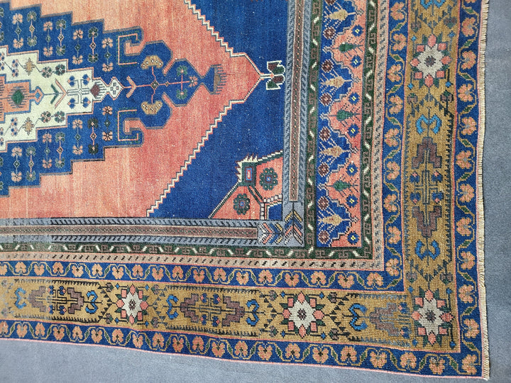 Beige Turkish Runner Rug 5' 7" x 11' Hand-Knotted view 9