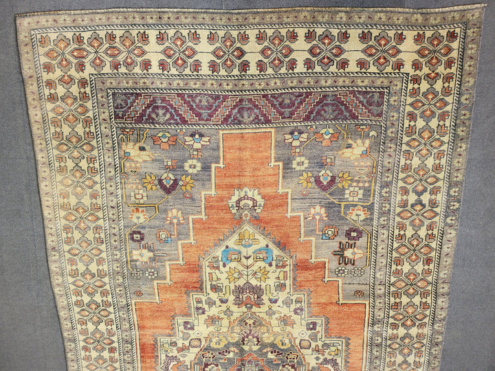 Blue Turkish Oushak Rug 5' 8" x 9' 11" Hand-Knotted | No. WR81970