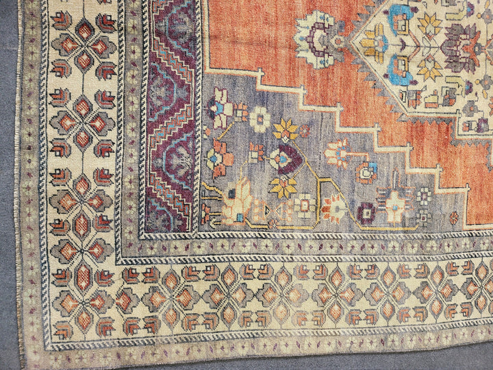 Blue Turkish Oushak Rug 5' 8" x 9' 11" Hand-Knotted | No. WR81970