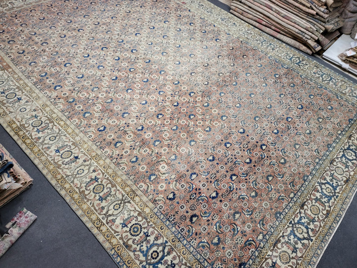 Turkish Oushak Rug 9' 1" x 12' 8" Hand-Knotted