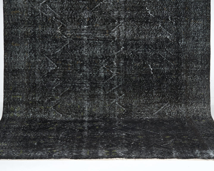 Black Oushak Rug 9' 3" x 5' 5" | No. VR16419