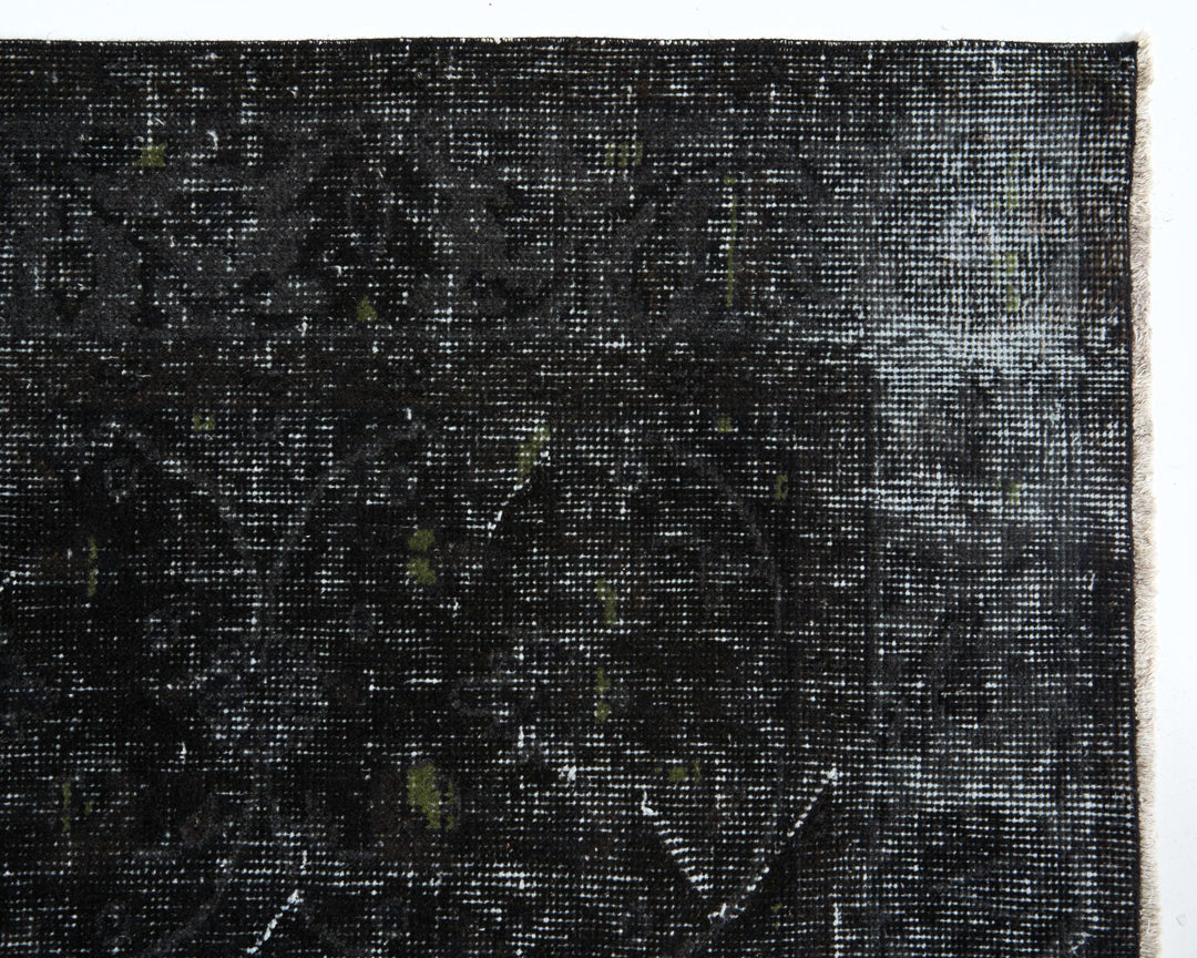 Black Oushak Rug 9' 3" x 5' 5" | No. VR16419