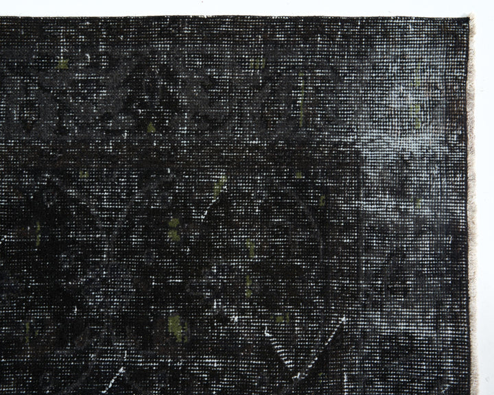 Black Oushak Rug 9' 3" x 5' 5" | No. VR16419