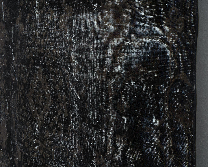 Black Vintage Turkish Rug 6' x 7' 9" | No. VR48579