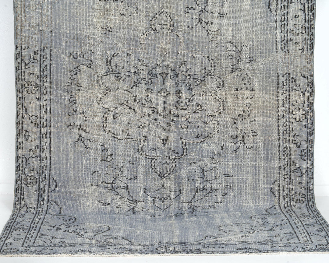 Gray Oushak Rug 8' 11" x 5' 2" | No. VR81347