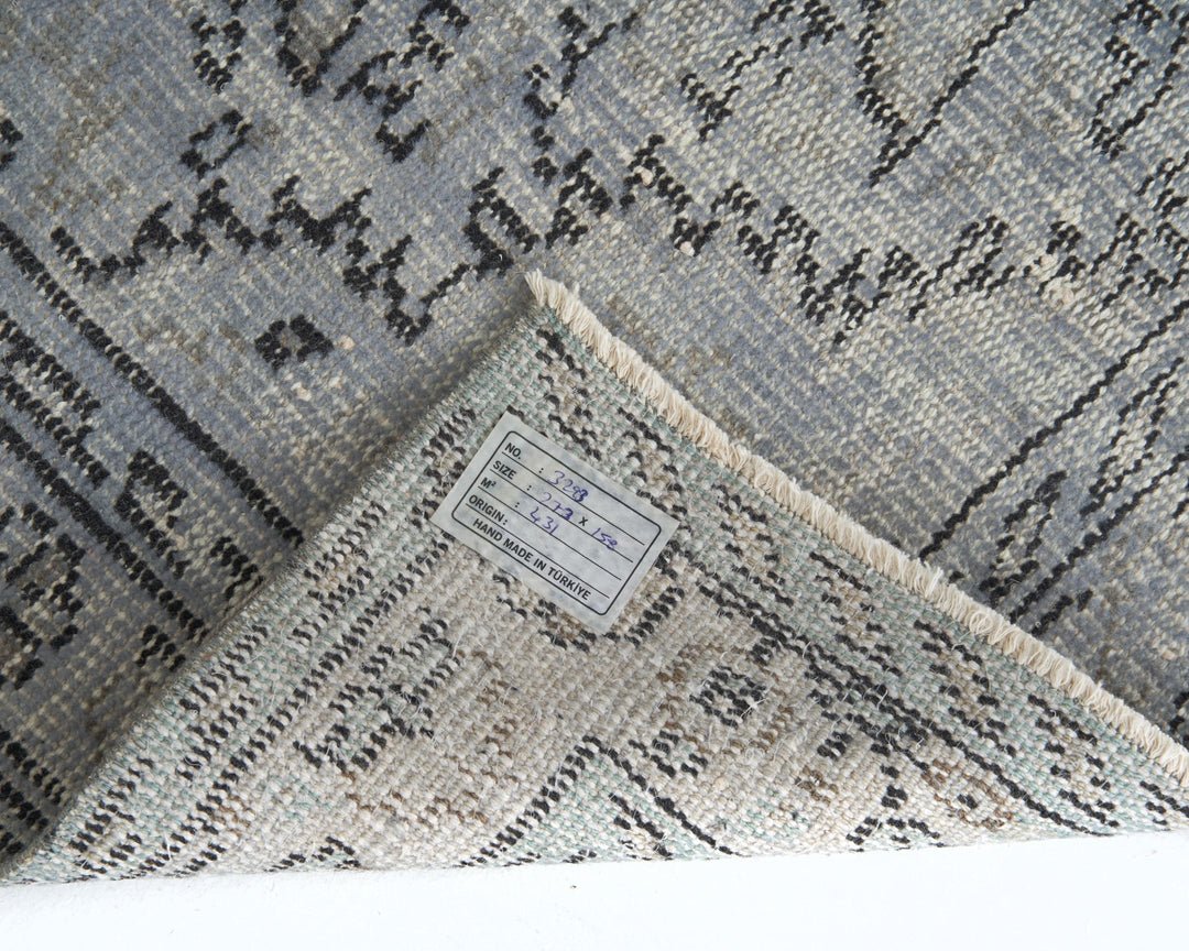 Gray Oushak Rug 8' 11" x 5' 2" | No. VR81347