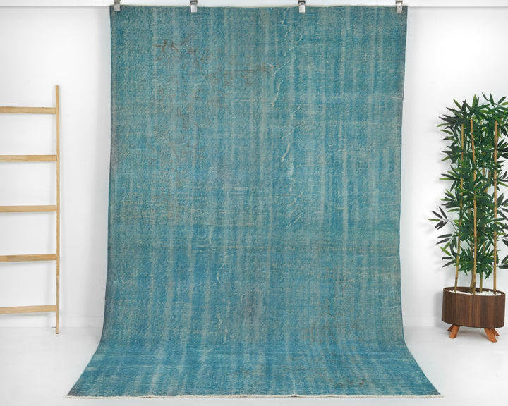 Turquoise Oushak Rug 8' 2" x 5' 9" | No. VR39075