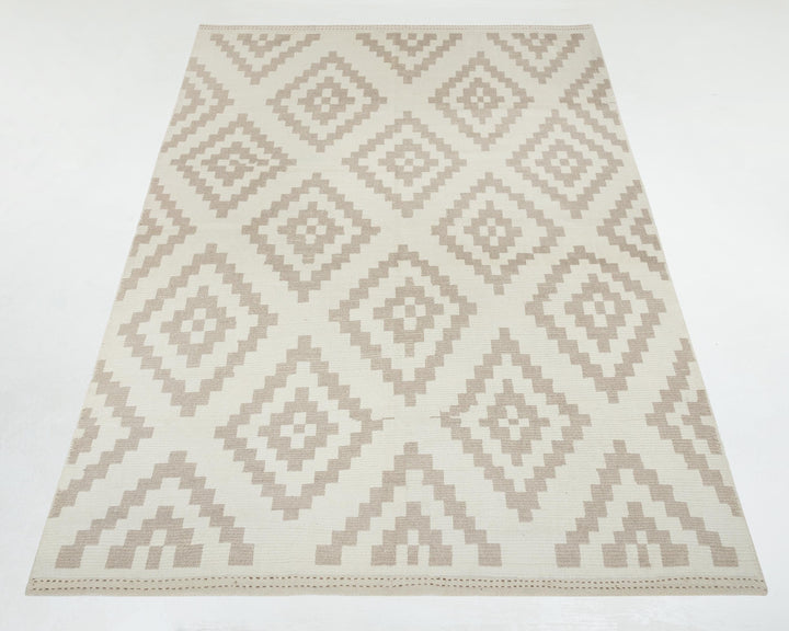 Beige Oushak Rug 8' 4" x 11' 10" | No. VR49762